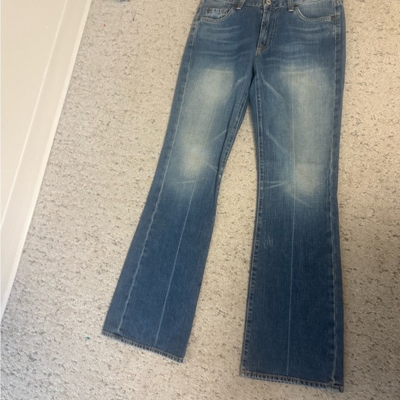 7 For All Mankind size 29 classic EUC MINT Women's Boot Cut Jeans in Faded Blue - Picture 2 of 15